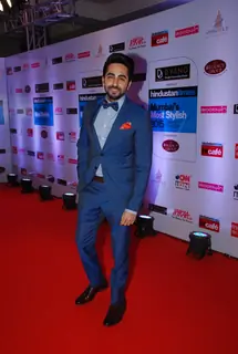 Ayushmann Khurrana poses for the media at HT Style Awards 2015