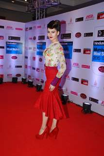 Urvashi Rautela poses for the media at HT Style Awards 2015