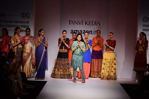 Tanvi Kedia's show at the Amazon India Fashion Week 2015 Day 3