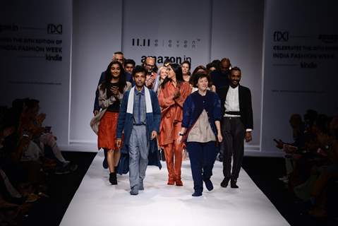 Eleven Eleven's show at the Amazon India Fashion Week 2015 Day 3