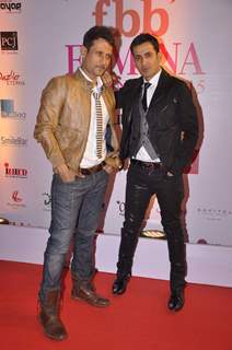 Meet Brothers pose for the media at Femina Miss India Finals Red Carpet