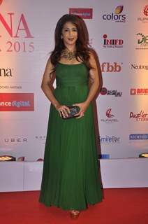 Krishika Lulla poses for the media at Femina Miss India Finals Red Carpet