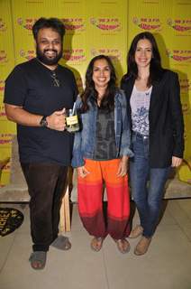 Celebs pose for the media at the Promotions of Margarita, with a Straw on Radio Mirchi