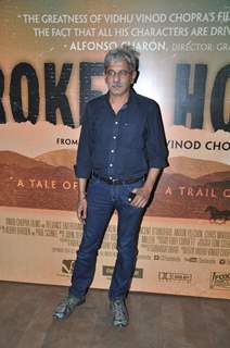 Sriram Raghavan poses for the media at the Special Screening of Broken Horses