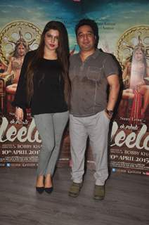 Ahmed Khan poses with wife Shaira Khan at the Promotions of Ek Paheli Leela