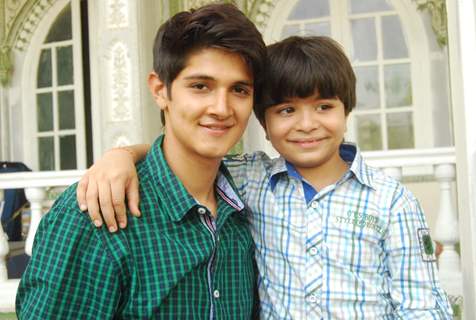 Rohan Mehra poses with Shivansh Kotia at the Completion of 1700 Episodes