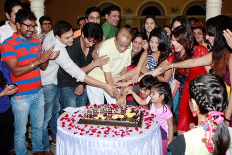 Cake Cutting at the Launch Party of Badi Devrani