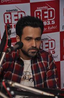 Emraan Hashmi interacts with the media at the Promotions of Mr. X on Red FM