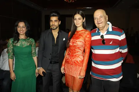 Celebs pose for the media at the Poster Launch of Udanchhoo