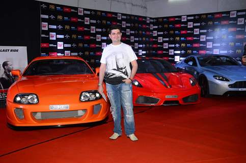 Dabboo Ratnani poses for the media at the Premier of Fast & Furious 7