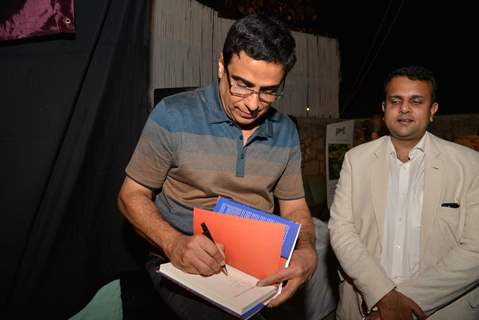 Ronnie Screwvala was snapped signing autograph at his Book Reading