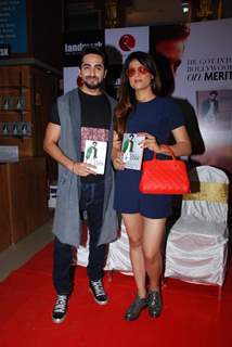 Ayushmann Khurrana poses with wife Tahira Kashyap at the Launch of Cracking The Code