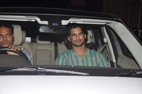 Sushant Singh Rajput was snapped at the Special Screening of Detective Byomkesh Bakshy!