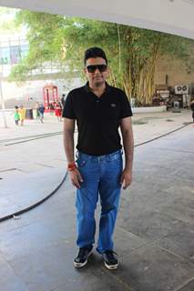 Bhushan Kumar poses for the media at T-Series Music Video Shoot