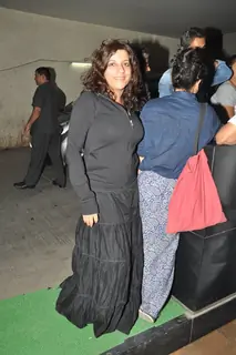 Zoya Akhtar poses for the media at the Special Screening of Detective Byomkesh Bakshy! at Light Box