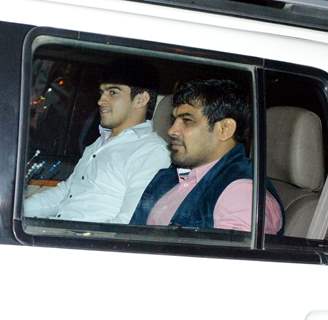 Sushil Kumar was snapped at Suresh Raina and Priyanka Chaudhary's Wedding Ceremony