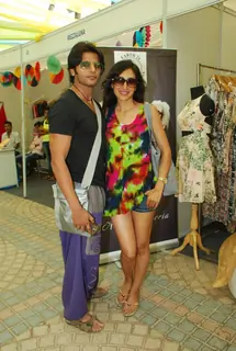 Karanvir Bohra and Teejay Sidhu at Amy Billimoria's Collection Launch