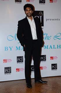 Taaha Shah poses for the media at the Red Carpet of 'Mijwan-The Legacy'