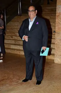 Satish Kaushik poses for the media at the Red Carpet of 'Mijwan-The Legacy'
