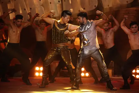 Contestants perform at the Grand Finale of Khatron Ke Khiladi : Darr Ka Blockbuster Returns