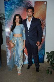 Mahaakshay Chakraborty and Evelyn Sharma at the trailer Launch of Ishqedarriyaan