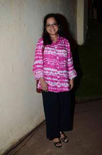 Tanuja Chandra poses for media at the launch of Anupama Chopra's Book 'The Front Row'