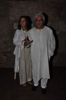 Javed Akhtar and Shabana Azmi at Special Screening of Margarita with a Straw