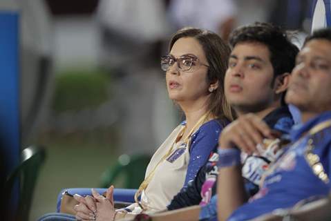 Nita Ambani snapped at the 1st Match of IPL Season 8