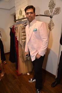 Karan Johar poses for media at Avinash Punjabi Store Launch