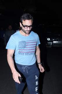 Saif Ali Khan was snapped at Airport