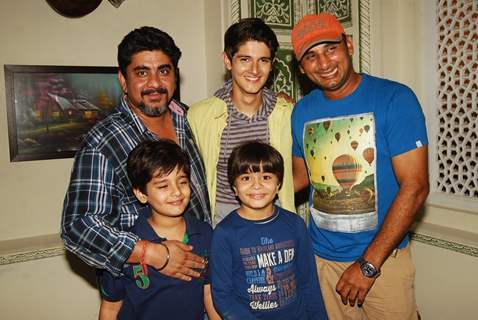 Rajan Shashi and Rohan Mehra pose with the child actors at the Birthday Bash