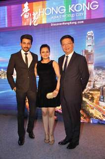 Dheeraj Dhoopar and Neha Lakshmi Iyer at Hong Kong Tourism Event