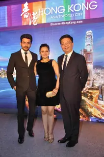 Dheeraj Dhoopar and Neha Lakshmi Iyer at Hong Kong Tourism Event