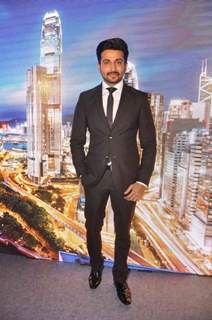 Suited Dheeraj Dhoopar poses for camera at Hong Kong Tourism Event