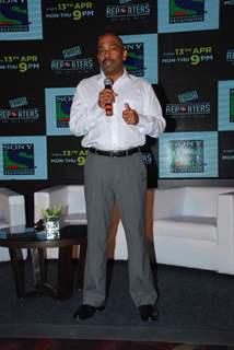 Nachiket interacts with media at the Launch of Sony TV 'Reporters'