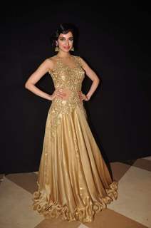 Divya Khosla in her Golden dress at The Beti Fashion Show 2015