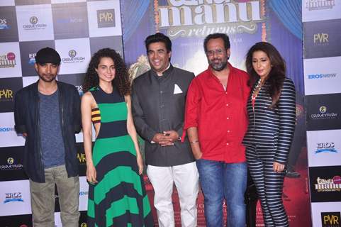 TWMR team at Tanu Weds Manu Trailer Launch