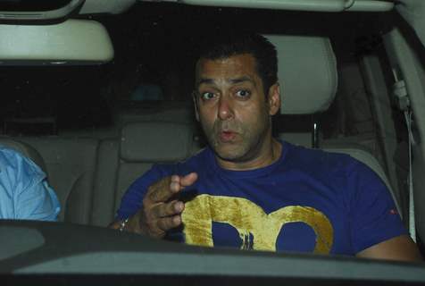 Salman snapped outside Himes's Music Studio