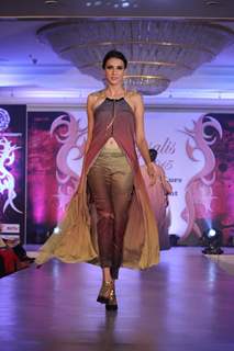 Alesia Raut walks the ramp at Chrysalis Fashion Show