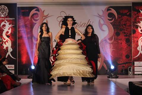 Sucheta Sharma James walks the ramp at Chrysalis Fashion Show