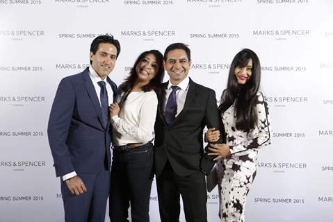 Celebs pose for the media at Marks & Spencers Spring/Summer 2015 Collection Launch