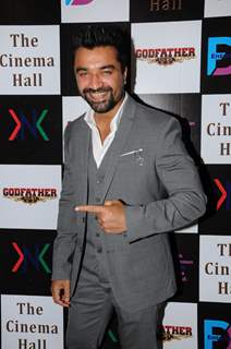 Ajaz Khan poses for the media at the Launch of the Movie The Cinema Hall