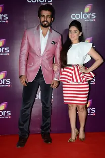 Jay Bhanushali and Mahhi Vij at Color's Party