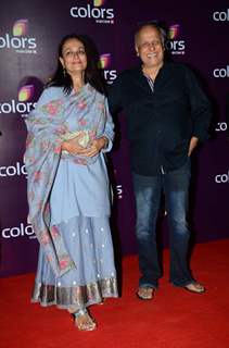 Mahesh Bhatt and Soni Razdan at Color's Party