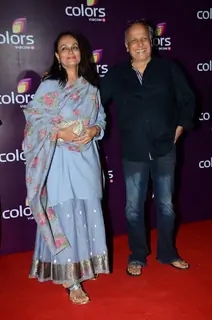 Mahesh Bhatt and Soni Razdan at Color's Party