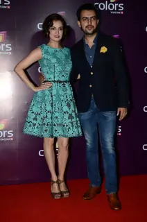 Dia Mirza with her Husband at Color's Party