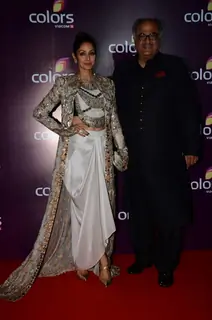 Sridevi and Boney Kapoor at Color's Party