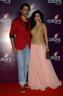 Shibani Kashyap With Her Husband at Color's Party