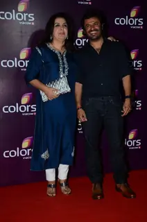 Farah Khan and Vikas Bahl at Color's Party