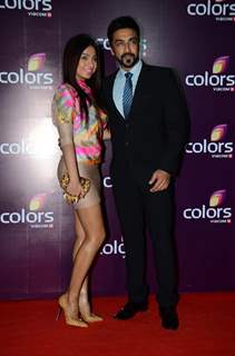 Ashish Chowdhry and Samita Bangragi at Colors Party